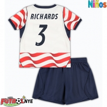Camiseta Estados Unidos Chris Richards #3 Primera Equipación para niños Mundial 2026 manga corta (+ pantalones cortos)